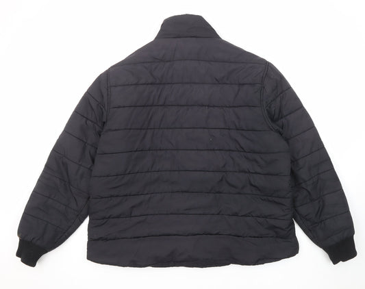 Womens UK Size 2XL Marks and Spencer Black Quilted Coat