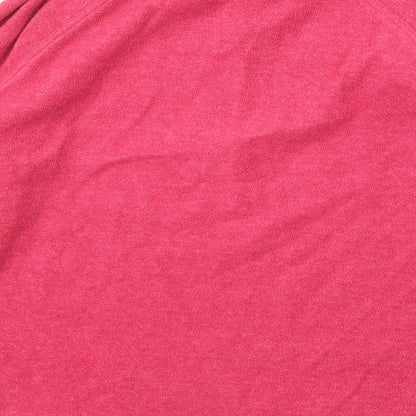 Mountain Life Womens Pink Polyester Pullover Sweatshirt Size 14 Zip - Quarter-Zip
