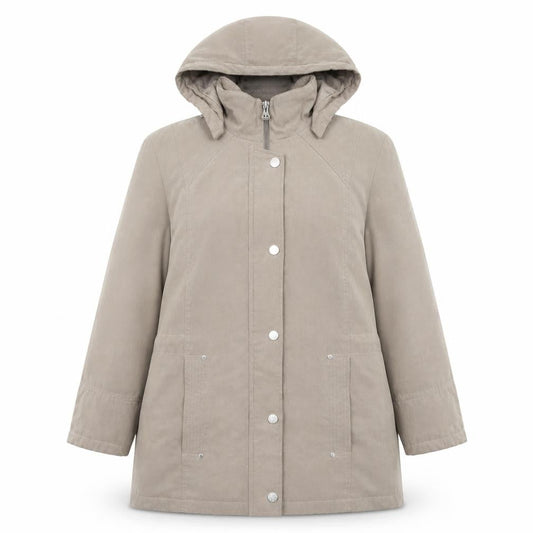Womens UK Size M Bonmarché Beige Parka Coat