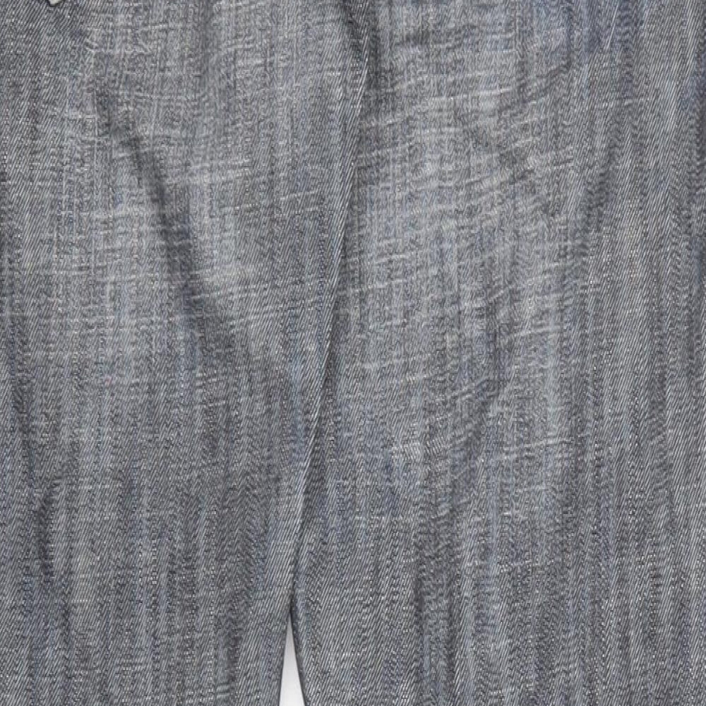 Burton Mens Blue Cotton Straight Jeans Size 32 in L32 in Regular Zip