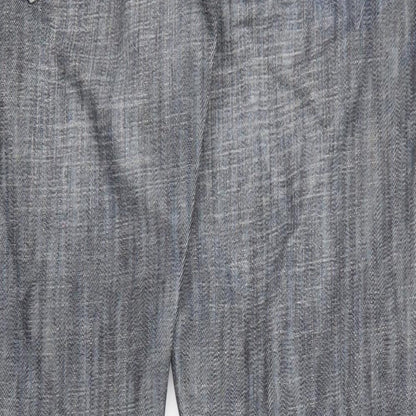 Burton Mens Blue Cotton Straight Jeans Size 32 in L32 in Regular Zip