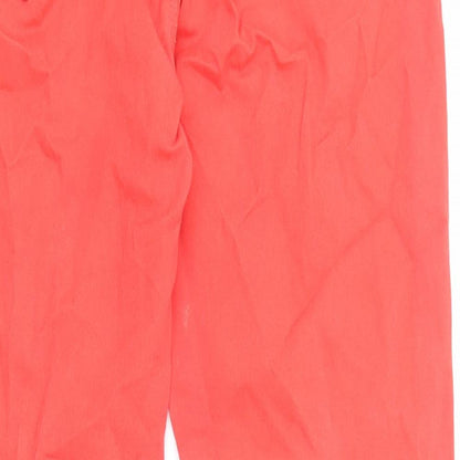 Topshop Womens Red Cotton Skinny Jeans Size 30 in L24 in Regular Zip - Stretch