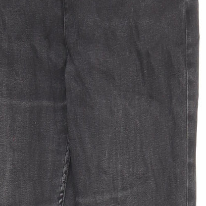 Womens UK Size 12 Marks and Spencer Slim Fit Straight Black Jeans