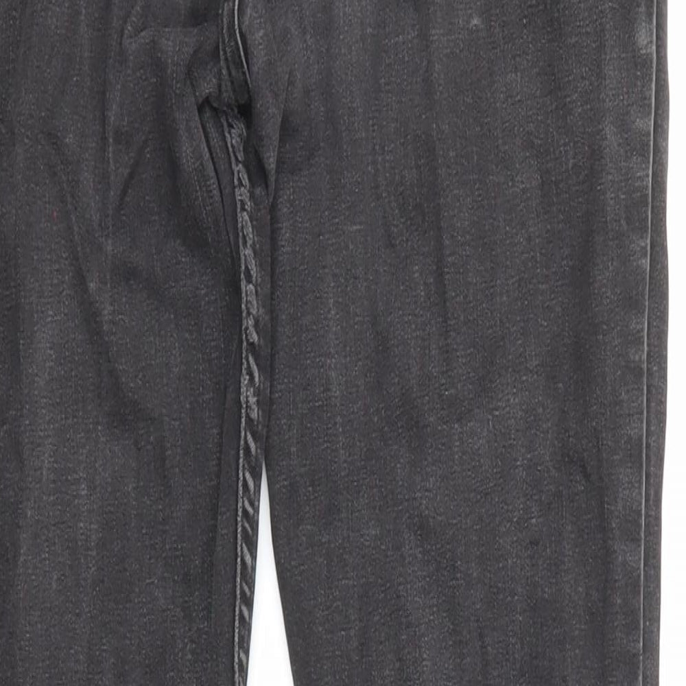 Womens UK Size 12 Marks and Spencer Slim Fit Straight Black Jeans