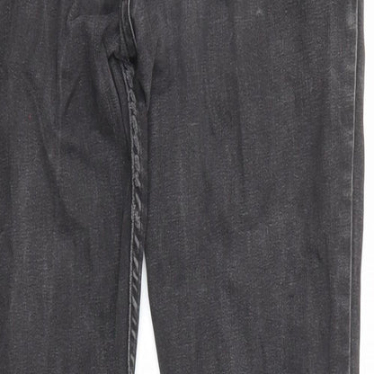 Womens UK Size 12 Marks and Spencer Slim Fit Straight Black Jeans