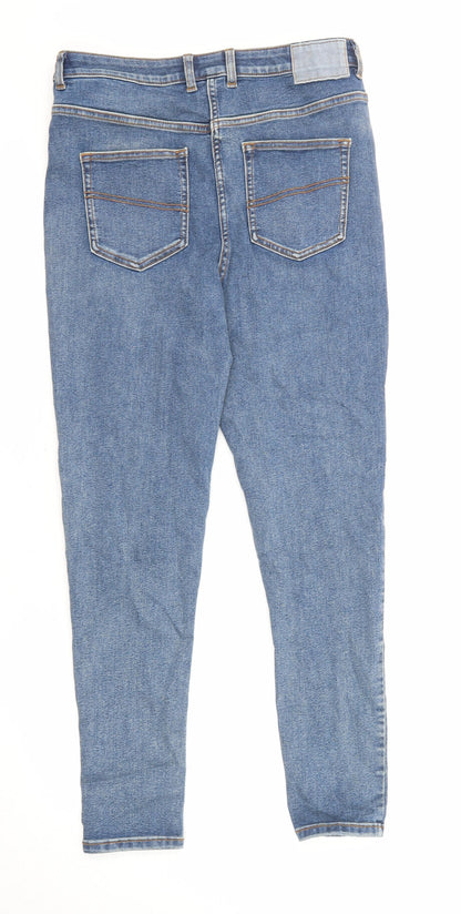 COLLUSION Womens Blue Cotton Skinny Jeans Size 32 in L32 in Regular Zip