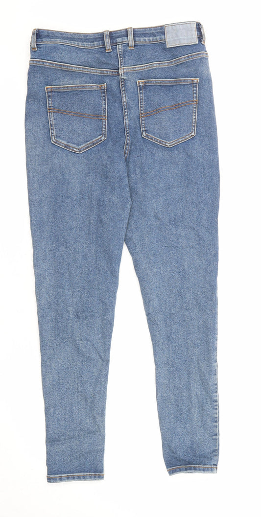 COLLUSION Womens Blue Cotton Skinny Jeans Size 32 in L32 in Regular Zip