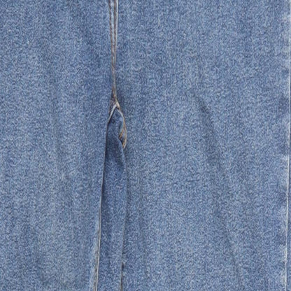 COLLUSION Womens Blue Cotton Skinny Jeans Size 32 in L32 in Regular Zip