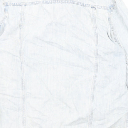 NEXT Womens Blue Jacket Size 10 Button - Pockets