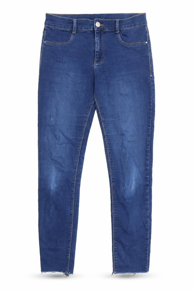 Womens UK Size 12 Dorothy Perkins Regular Fit Skinny Blue Jeans