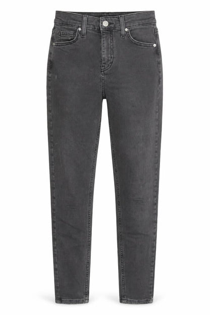 Topshop Womens Grey Cotton Skinny Jeans Size 26 in L32 in Regular Zip
