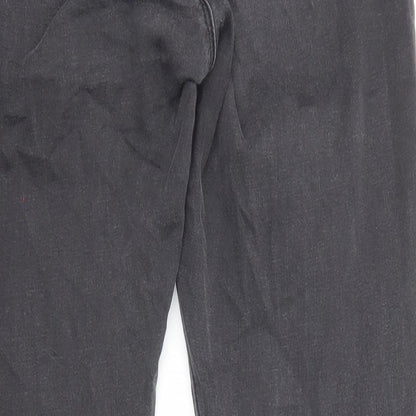 Topshop Womens Grey Cotton Skinny Jeans Size 30 in L30 in Regular Zip