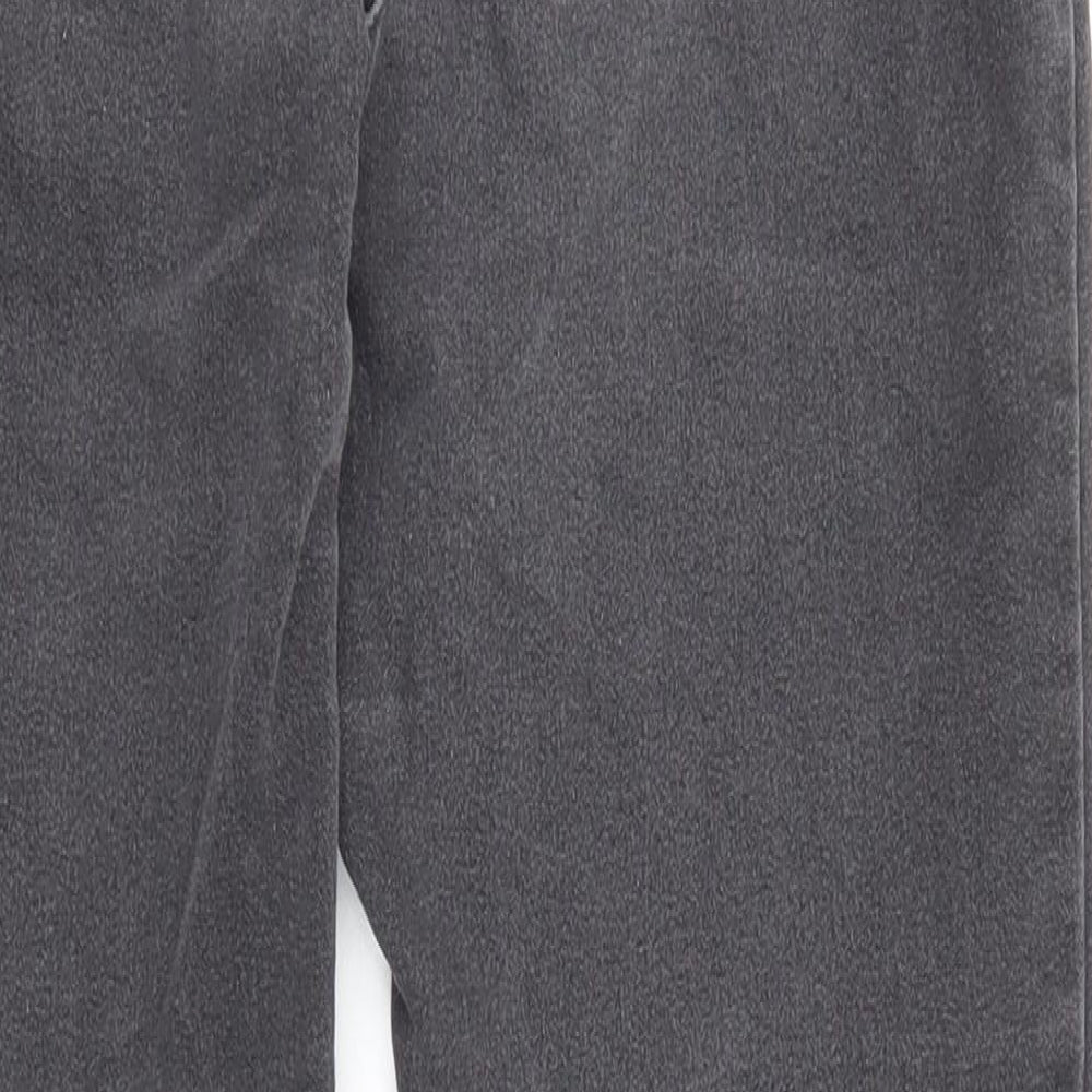 Denim & Co. Womens Grey Cotton Skinny Jeans Size 12 L27 in Regular Zip