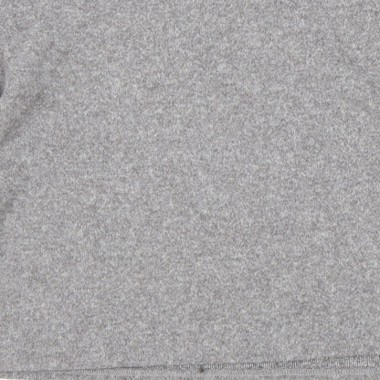New Look Womens Grey Round Neck Polyester Pullover Jumper Size M