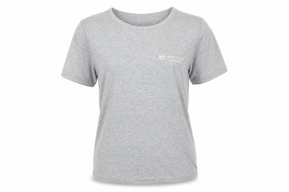 Sergio Tacchini Womens Grey Cotton Basic T-Shirt Size 4 Round Neck