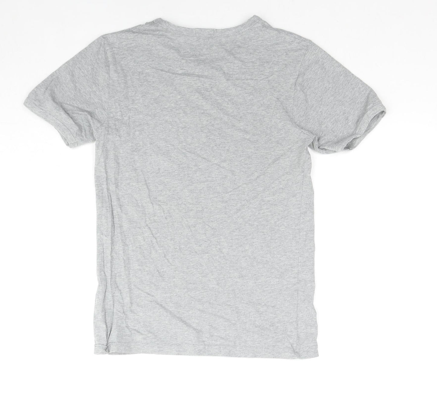 Sergio Tacchini Womens Grey Cotton Basic T-Shirt Size 4 Round Neck