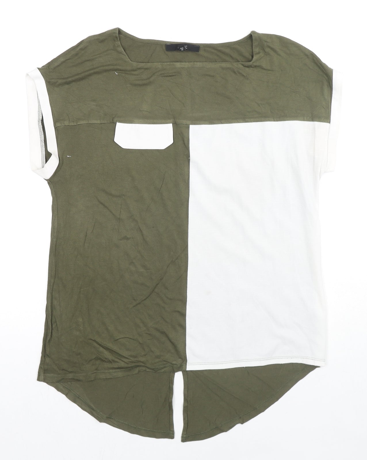 Womens UK Size 10 NEXT Green Basic T-Shirt