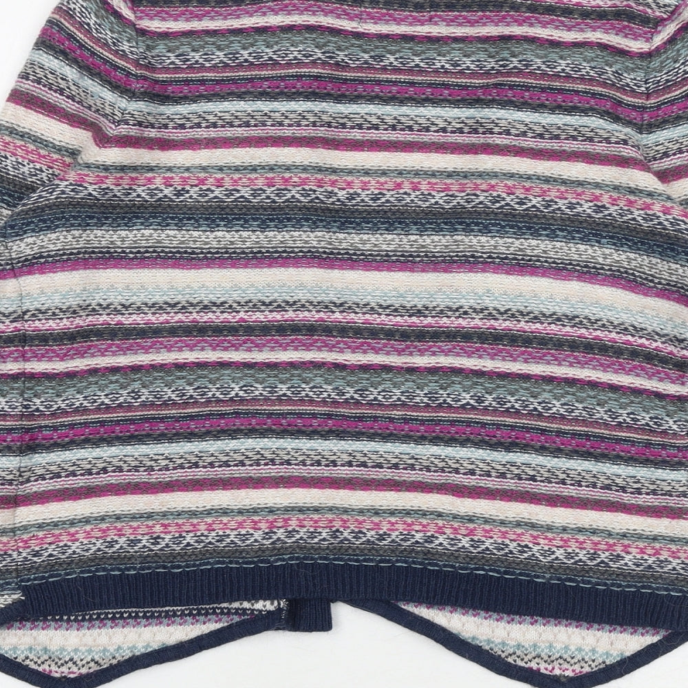 Womens UK Size 10 Indigo Multicoloured Cardigan Jumper