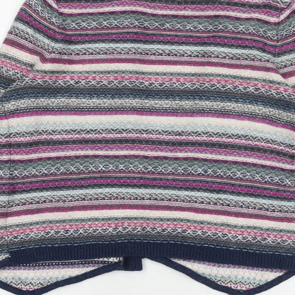 Womens UK Size 10 Indigo Multicoloured Cardigan Jumper