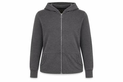 Marika Womens Grey Cotton Full Zip Hoodie Size L Zip