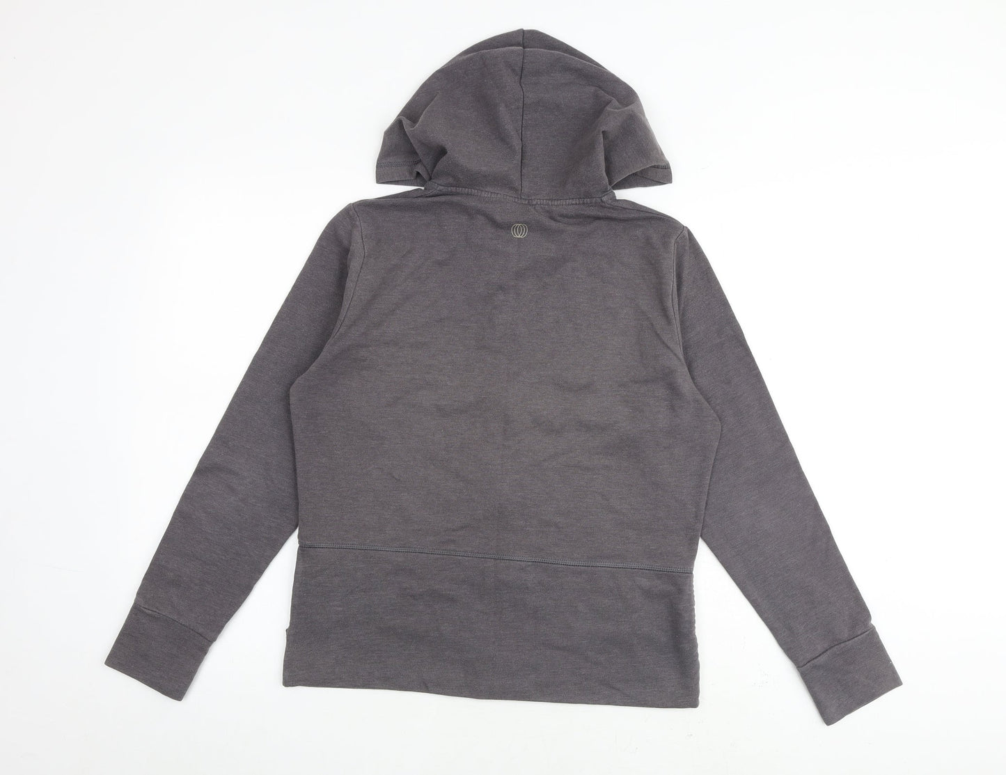 Marika Womens Grey Cotton Full Zip Hoodie Size L Zip