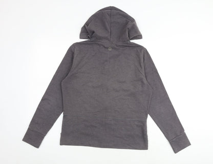 Marika Womens Grey Cotton Full Zip Hoodie Size L Zip