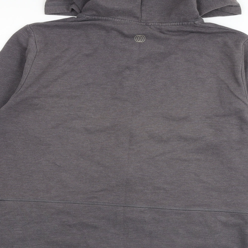 Marika Womens Grey Cotton Full Zip Hoodie Size L Zip