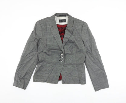 Autograph Womens Grey Jacket Blazer Size 10 Button