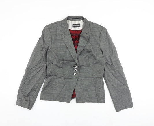 Autograph Womens Grey Jacket Blazer Size 10 Button