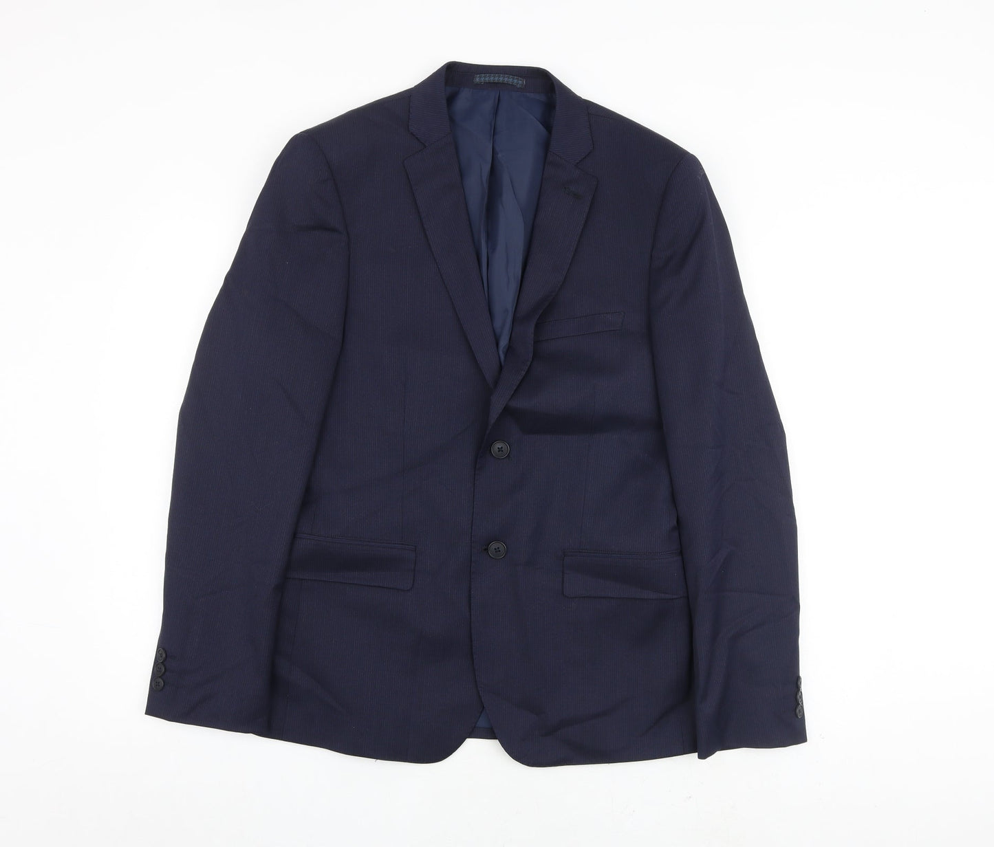 Mens UK Size 38 Marks and Spencer Regular Blue Suit Jacket