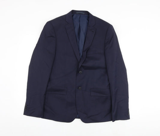 Mens UK Size 38 Marks and Spencer Regular Blue Suit Jacket