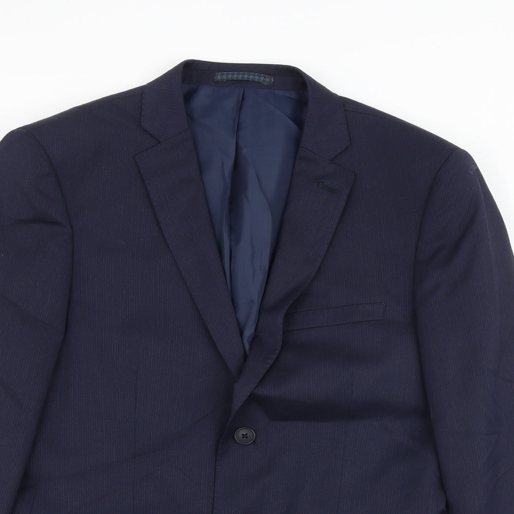 Mens UK Size 38 Marks and Spencer Regular Blue Suit Jacket