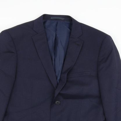 Mens UK Size 38 Marks and Spencer Regular Blue Suit Jacket