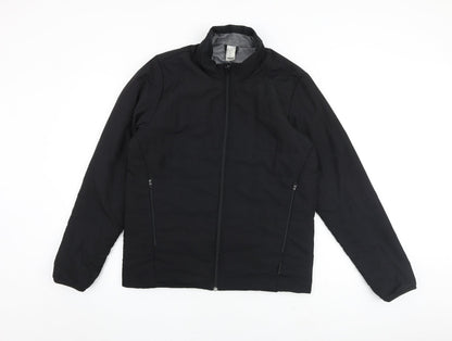 Mens UK Size M Quechua Black Puffer Jacket