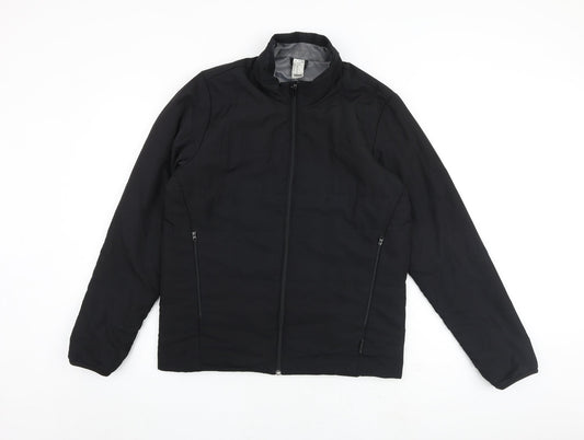 Mens UK Size M Quechua Black Puffer Jacket