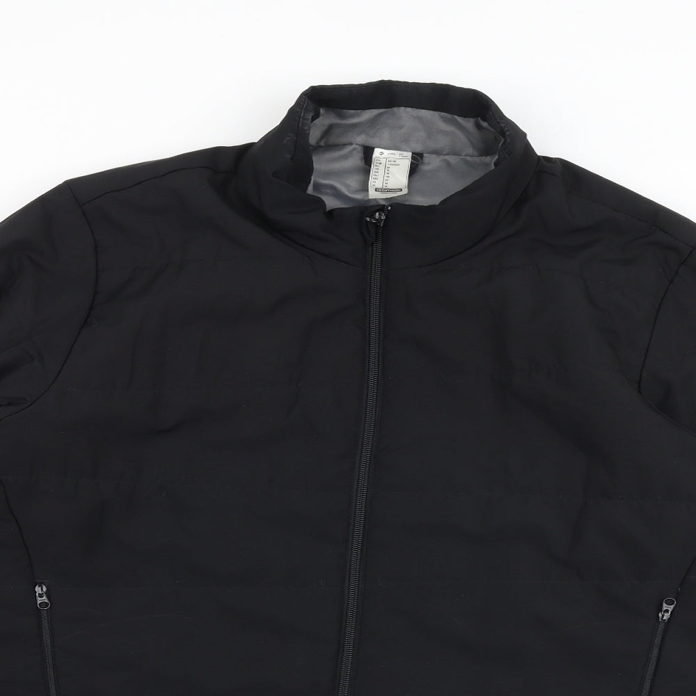 Mens UK Size M Quechua Black Puffer Jacket