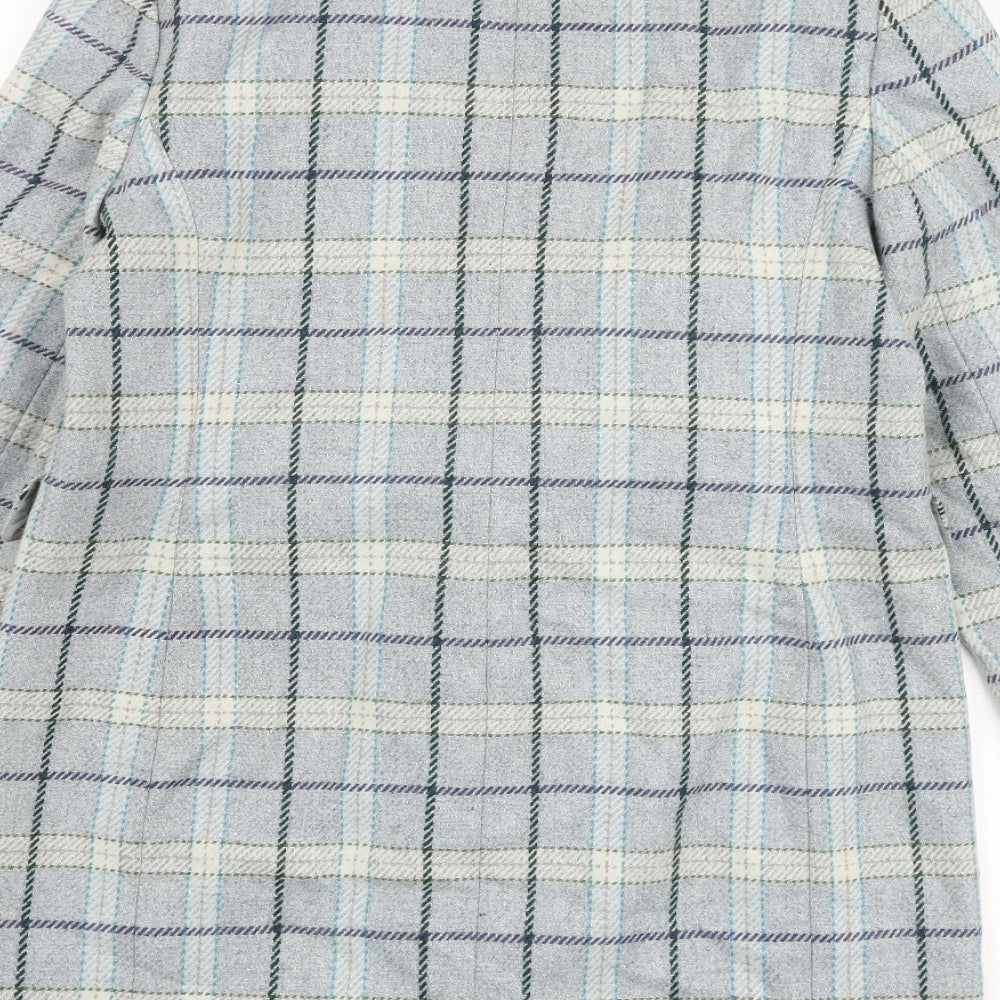 Womens UK Size 12 Marks and Spencer Blue Overcoat