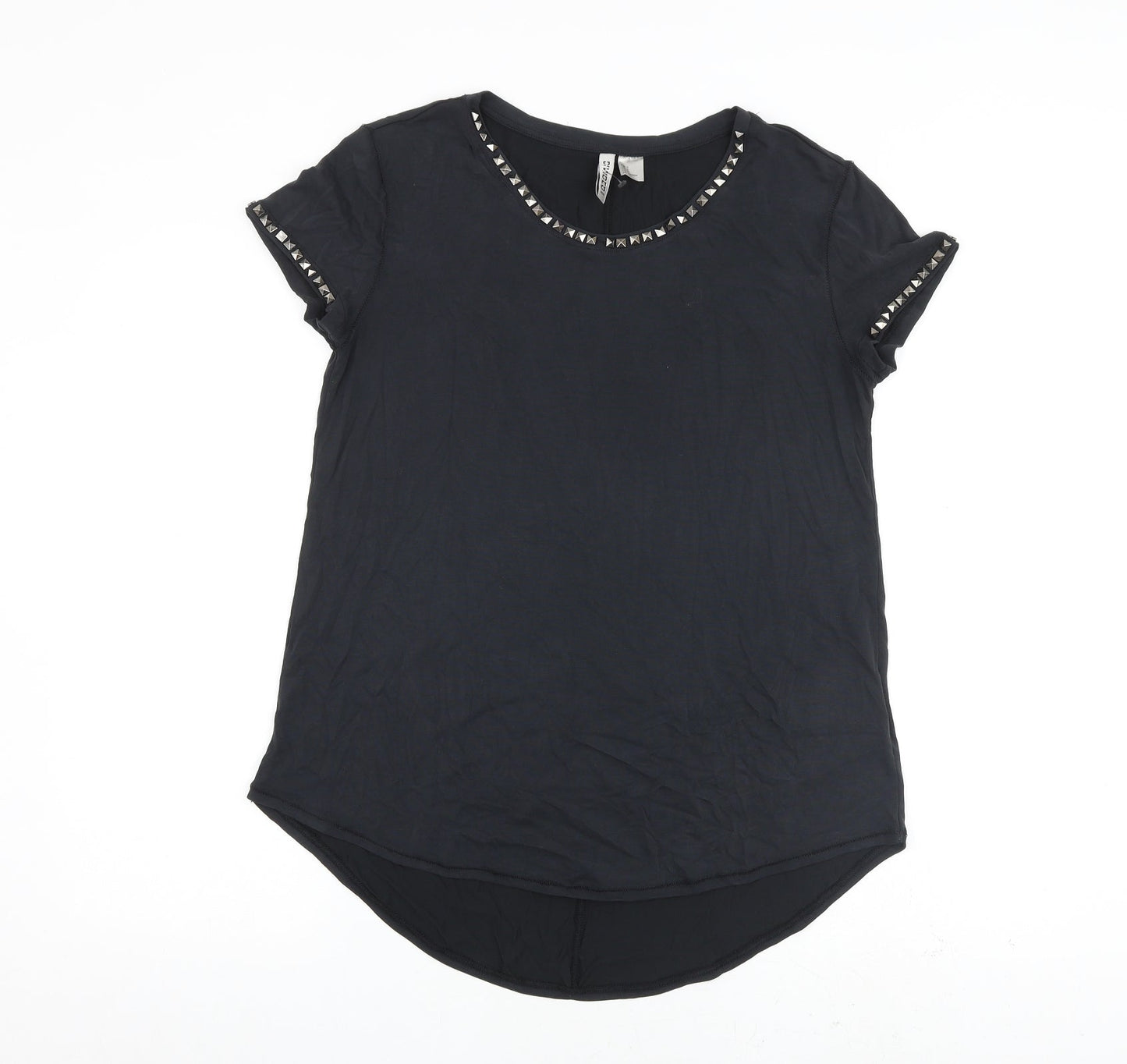 Womens UK Size S H&M Grey Basic T-Shirt