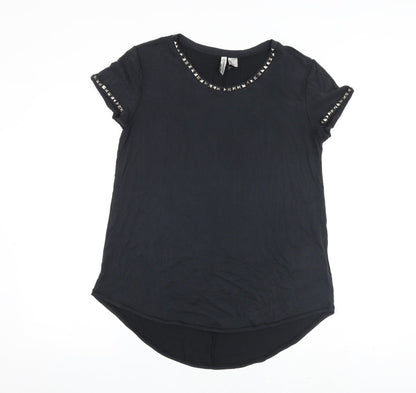 Womens UK Size S H&M Grey Basic T-Shirt