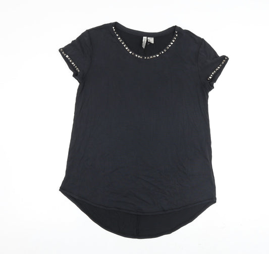 Womens UK Size S H&M Grey Basic T-Shirt