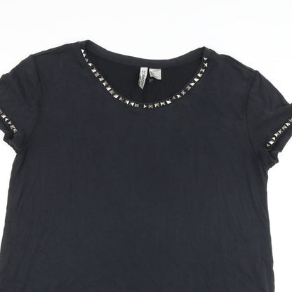 Womens UK Size S H&M Grey Basic T-Shirt