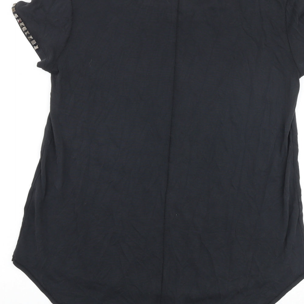 Womens UK Size S H&M Grey Basic T-Shirt