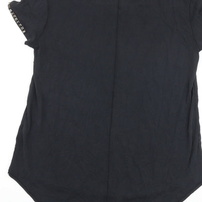 Womens UK Size S H&M Grey Basic T-Shirt