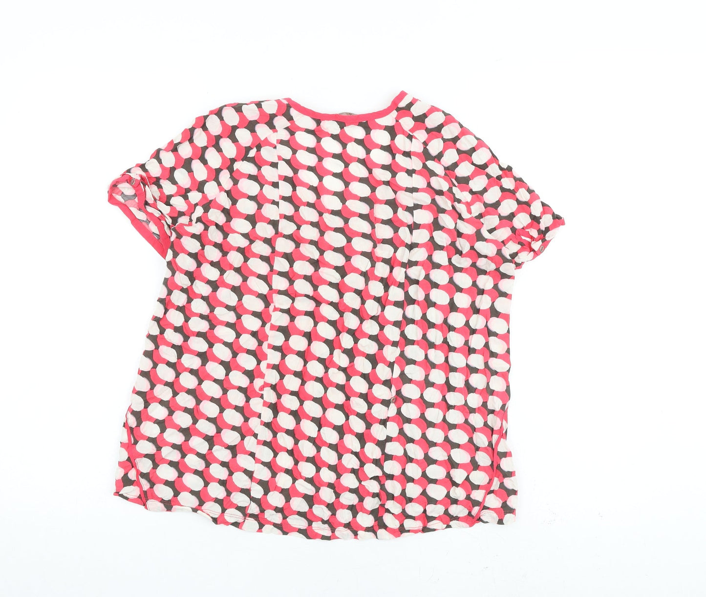 Womens UK Size 8 Sandwich Multicoloured Basic T-Shirt