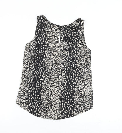 Womens UK Size 8 Oasis Black Basic Tank