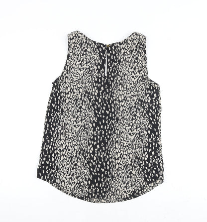 Womens UK Size 8 Oasis Black Basic Tank