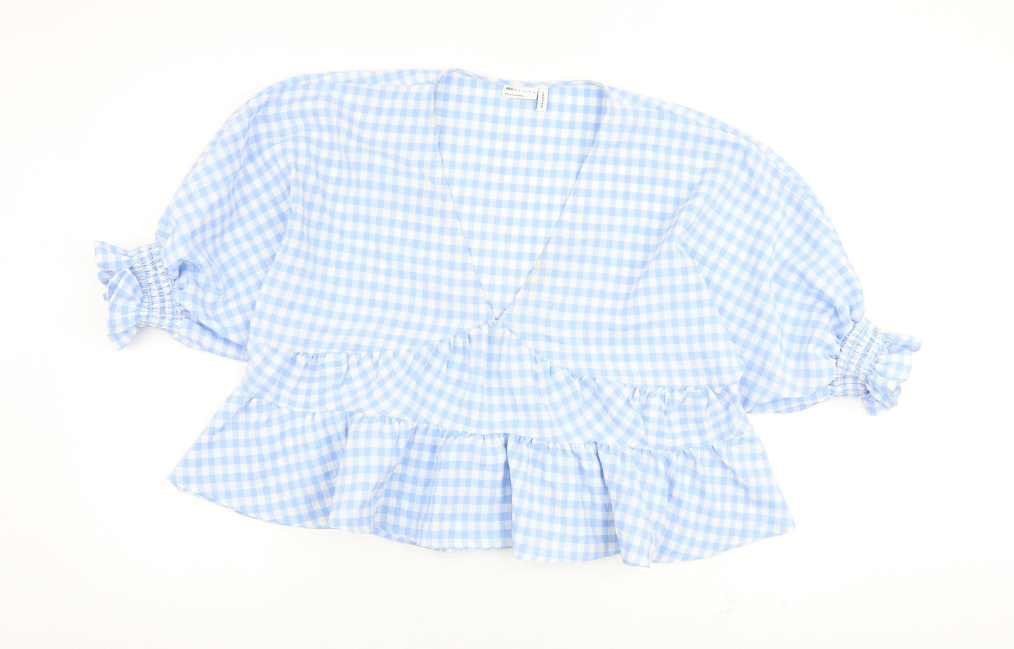Womens UK Size 10 ASOS Blue Basic Blouse