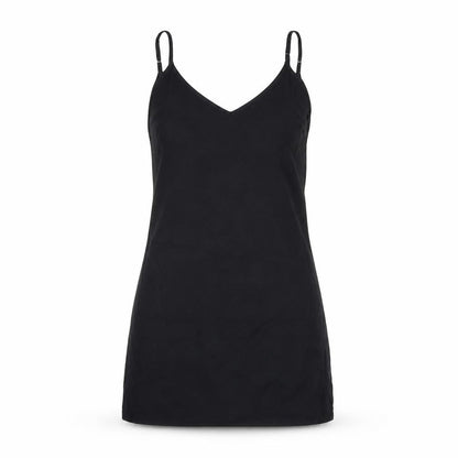 ASOS Womens Black Polyester Tank Dress Size 10 Scoop Neck Pullover