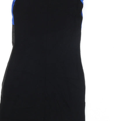 Wallis Womens Multicoloured Viscose A-Line Size 8 Round Neck Pullover
