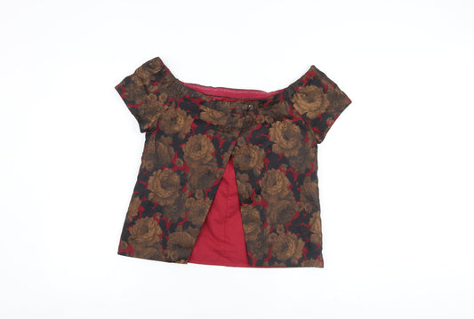 Womens UK Size 10 ASOS Multicoloured Basic Blouse